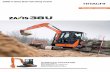 ZAXIS-5 series Short-tail-swing version20e).pdf · Fuel efficiency is also assured by the ZAXIS mini excavator’s all-new engine, which is paired with an electronic governor. Working