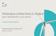 Performance of Wind Farms in Thailand. Ms. Sasaraj... · 2018-06-20 · We work in 140 countries £1.5bn turnover 20k staff 06 June 2018 Mott MacDonald | Performance of wind farms