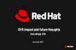 OVS impact and future thoughtsDecided: OpenStack will pursue OVN as a networking backend. OVN released as Tech Preview in OSP 12. OVN released as Full Support in OSP 13. Red Hat OpenStack