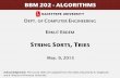 BBM 202 ALGORITHMS - Hacettepeerkut/bbm202.s13/w10-string-sorts-tries.pdf · Radix. Number of digits R in alphabet. Alphabets 14 604 CHAPTER 6! Strings holds the frequencies in Count