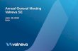 Annual General Meeting Valneva SE · materials as of this presentation, and disclaim any intention or obligation to publicly update or revise any forward-looking statements, whether