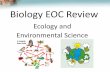 Ecology and Environmental Science - Weebly · Cycles of Matter Recycling in the Biosphere Unlike the one- way flow of energy, matter is recycled within and between ecosystems. Elements