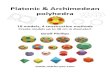 Platonic & Archimedean polyhedra Polyhedra books/Polyhedra book 2012 GPP - V6.pdf · Polyhedra made up of only one type of regular polygon are called ‘Platonic’ polyhedra. Polyhedra