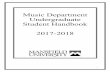 Music Department Undergraduate Student Handbook 2017-2018 · Welcome to the Music Department at Mansfield University. This handbook, along with the university's catalog, contains