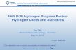 Hydrogen Codes and Standards - US Department of Energy · 2005-05-23 · 2005 DOE Hydrogen Program Review Hydrogen Codes and Standards Jim Ohi National Renewable Energy Laboratory