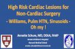 High Risk Cardiac Lesions for Non-cardiac Surgery ......Objectives •Describe the pathophysiology and anesthetic concerns for patients with Williams syndrome •Discuss the preoperative
