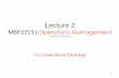 Bachelor of Business Administration (Hons) MFC 324 ... · Operation’s performance Operations strategy Improvement Operations management Operations strategy Slack et al.’s model