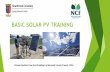 BASIC SOLAR PV TRAINING · Resistance Resistance limits the flow of electrons through the wires, like a nozzle restricts the flow of water through a pipe Smaller pipes restrict water