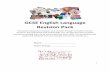 GCSE English Language Revision Pack - English Department · GCSE English Language Revision Pack This pack is designed to support your revision through reminders of exam structure,
