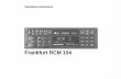 Frankfurt RCM 104 - Blaupunkt · Frankfurt RCM 104 26 4 M • L To change between medium wave (MW) and long wave (LW) frequencies. 5-dB - for instantly changing the volume Press the