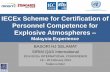 IECEx Scheme for Certification of Personnel Competence for ... · SIRIM QAS International – to be the first ASEAN-based Certification Body accepted to IECEx05 (full scopes). Extension