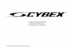 Cybex 750T Treadmill Product Number 751T Owner’s Manual ...Cybex 750T Treadmill Product Number 751T Owner’s Manual Cardiovascular Systems Part Number LT-20406-4 H . Cybex 750T