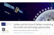 Galileo and the future of SatNav: monitoring the market ... · Galileo and the future of SatNav: monitoring the market and technology opportunities ESA Space Moves! 18th September