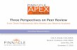 Three Perspectives on Peer Review · December 17, 2019 Erich A. Brandt, FCAS, MAAA Darcie R. Truttmann, FCAS, MAAA Carrie Rice, CPA Three Perspectives on Peer Review From Three Professionals