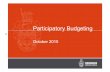 Participatory Budgeting - Modern Mindset · Participatory Budgeting October 2015 27. Separate Council Funds Gross Expenditure General Fund ... Revenue Account £16m p.a. Operating