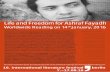 Life and Freedom for Ashraf Fayadh · Life and Freedom for Ashraf Fayadh Worldwide Reading on 14 th January, 2016 The appeal is signed by: Algeria Yahia Belaskri, Rachid Boudjedra,