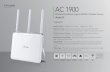 Wireless Dual Band Gigabit ADSL2+ Modem RouterWireless Dual Band Gigabit ADSL2+ Modem Router · Superfast Wi-Fi – 600Mbps on 2.4GHz + 1300Mbps on 5GHz · Maximum Range – High power
