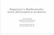 Nagarjuna’s Madhyamaka: Some philosophical problems · Nāgārjuna’s Madhyamaka Slide Priest’s response The contradictory notion of emptiness shows that reality itself is contradictory.