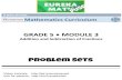 Problem Sets - Riverside Local Schools Student Problem Sets2.pdf · 3. Express each of the following as the sum of a whole number and a fraction. Show Parts (c) and (d) on number