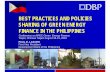 2-4Best Practices And Policies Sharing Of Green Energy ...apecenergy.tier.org.tw/database/db/2016APEC_GEF/2_4.pdf · Biofuels Act of 2006 (Republic Act No. 9367) Provides fiscal incentives