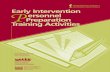 Early Intervention PPreparation ersonnel Training Activities 2 Early Intervention Personnel Preparation