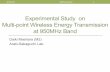 Experimental Study on Multi-point Wireless Energy ... · Contents • Background • Wireless sensor networks • Wireless energy transmission • 950MHz & 920MHz • Multi-point