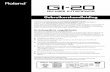 Gebruikershandleiding · 2011-02-09 · Gebruikershandleiding Gefeliciteerd met de aankoop van de Roland GI-20 GK-MIDI Interface. Lees eerst zorgvuldig de secties getiteld “VEILIG