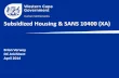Subsidized Housing & SANS 10400 (XA) - GreenCapegreencape.co.za/assets/Uploads/Subsidized-housing-sans10400.pdf · External door to be framed, ledged, braced, battened, close back,