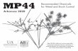 MP44 for Weed and Brush Control Recommended Chemicals · 2020-01-09 · Recommended Chemicals MP44 for Weed and Brush Control Arkansas 2020 See MP44 online at Cooperative Extension