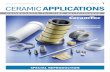 CERAMICAPPLICATIONS...inserts made of silicon nitride ceramics represent a performance standard for effi-cient machining. Uncoated, they are ideally suited for machining of gray cast