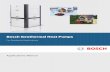 For Residential Applications - Accurate Heating & Cooling€¦ · Although this manual covers many common applications for our Bosch geothermal heat pumps, system possibilities are