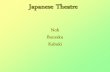 Noh Bunraku Kabuki - Mahasarakham University · 2018-05-31 · Japanese Theatre Noh Bunraku Kabuki Emerged in the Noh Drama 14th c. Frozen in the 17th c. Invention attributed to Kanami