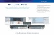 IP Link Pro - Brochure - Extron · IP Link ® Pro control processors work together with TouchLink Pro touchpanels and other Pro Series products for AV system and room control. With