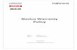 Navico Warranty PolicyNavico Warranty Policy, 20th October 2016 4 2.3 Repair Warranty Periods 2.3.1 Warranty Repairs Product(s) qualifying for warranty repair will either be repaired,