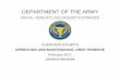 DEPARTMENT OF THE ARMY · COMBAT VEHICLES $14.7 mil 24 each M113A3, 4 each M113A2 TACTICAL VEHICLES $61.5 mil 426 HMMWV, 48 M1075 PLS, 48 M916A1 Truck, 120 M915 Truck, 120 M931A2