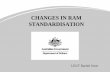 CHANGES IN RAM STANDARDISATION - UNSW Canberra · ISO/IEC Guide 2, Standardization and related activities – General vocabulary. Standardisation Objectives ... edge • Reduces barriers