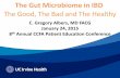 C. Gregory Albers, MD FACG January 24, 2015 8th...The Gut Microbiome in IBD The Good, The Bad and The Healthy C. Gregory Albers, MD FACG January 24, 2015 8th Annual CCFA Patient Education