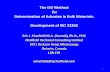 The ISO Method for Determination of Asbestos in Bulk ...method for determination of asbestos in bulk materials. • At the 2000 meeting in Antalya, Turkey, a resolution was made that