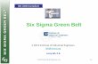 Six Sigma Green BeltSix Sigma Defined • Six Sigma (s) is a customer focused, well defined problem solving methodology supported by a handful of powerful analytical tools. • Continuous