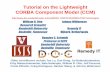 Tutorial on the Lightweight CORBA Component …...Tutorial on the Lightweight CORBA Component Model (CCM) Industrializing the Development Distributed Real-time & Embedded Systems Other