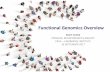 Functional Genomics Overview - Bioinformatics-core-shared ......PRINCIPAL BIOINFORMATICS ANALYST CRUK–CAMBRIDGEINSTITUTE 18 SEPTEMBER2017 Functional Genomics Overview. ... – Each