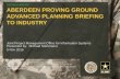 FOR PUBLIC RELEASE ABERDEEN PROVING GROUND ADVANCED PLANNING BRIEFING ... Day 3.4 - JPM-IS (wit… · ABERDEEN PROVING GROUND ADVANCED PLANNING BRIEFING TO INDUSTRY Joint Project