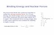 Binding Energy and Nuclear Forceswimu/EDUC/QB_Lecture_12-2014.pdfThe higher the binding energy per nucleon, the more stable the nucleus. More massive nuclei require extra neutrons