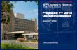 Proposed FY 2018 Operating Budget - University …...UNIVERSITY HOSPITAL 3 FY 2018 Operating Budget – Expense Assumptions • The proposed FY 2018 budget includes a provision of