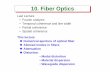 10. Fiber Optics10. Fiber Opticsoptics.hanyang.ac.kr/~shsong/10-Fiber optics.pdf · 2016-08-31 · 10. Fiber Optics10. Fiber Optics This lecture Numerical aperture of optical fiber