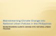 Mainstreaming Climate Change into National Urban Policies D-Philippines Report.pdfPolicy “incentivizing” development and use of renewable energy technologies-Massive Information