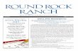 Official Newsletter for the Residents of Round Rock Ranch… · 2020-03-25 · Official Newsletter for the Residents of Round Rock Ranch ROUND ROCK RANCH Events Schedule . 2013. ...