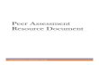 Peer Assessment Resource Document - McGill University · Peer assessment resource document. Montreal: Teaching and Learning Services, McGill University. TLS Peer Assessment P a g