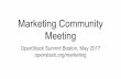 Marketing Community Meeting - OpenStack...engagement, ecosystem news, interoperability challenge, inflection point, Army Cyber School, Snowden Negative sentiment → complexity, shifting