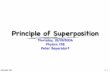 Principle of Superposition...Document info 13. Principle of Superposition Thursday, 10/19/2006 Physics 158 Peter Beyersdorf 1 13. Class Outline Linear vs. Non-linear optics Phasor